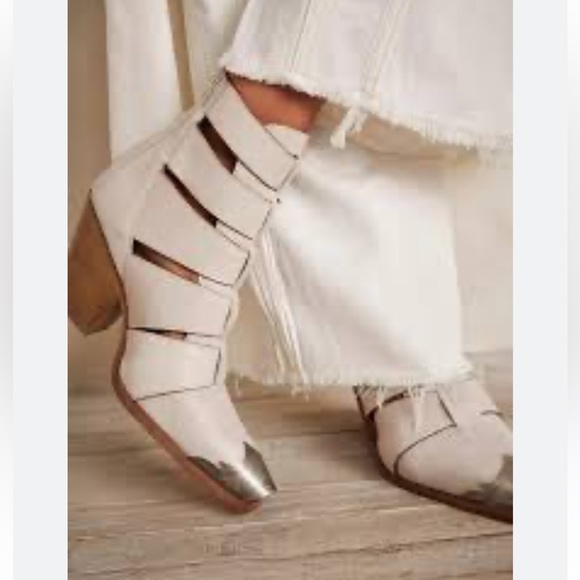 Free People FP Collection Brayden Fisherman Leather Western...